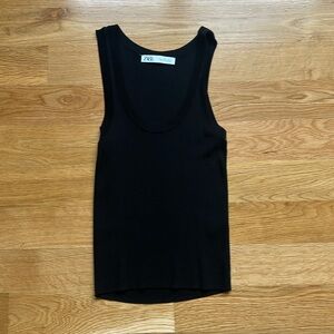 Black Zara tank top. Size M. TTS
